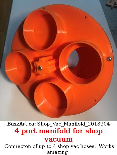 Shop vac 4 port manifold